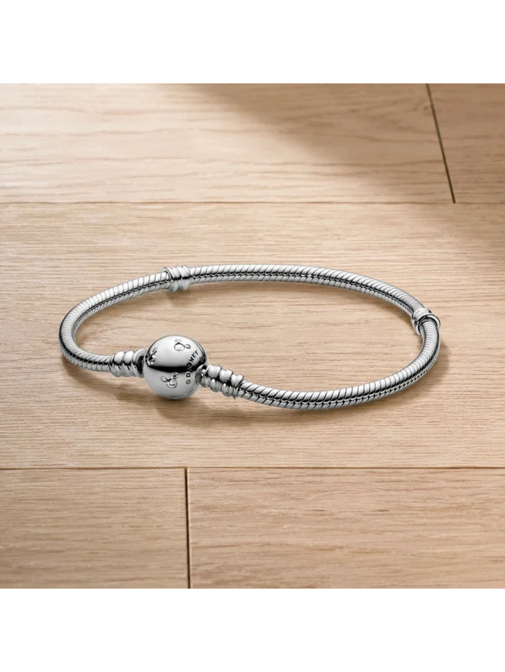 Pandora Disney Mickey Mouse Moments Snake Chain Bracelet 925 Silver 18cm